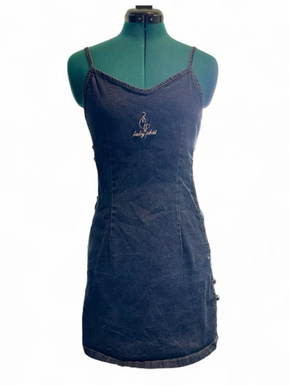 Baby Phat Dark Blue Denim Mini Dress